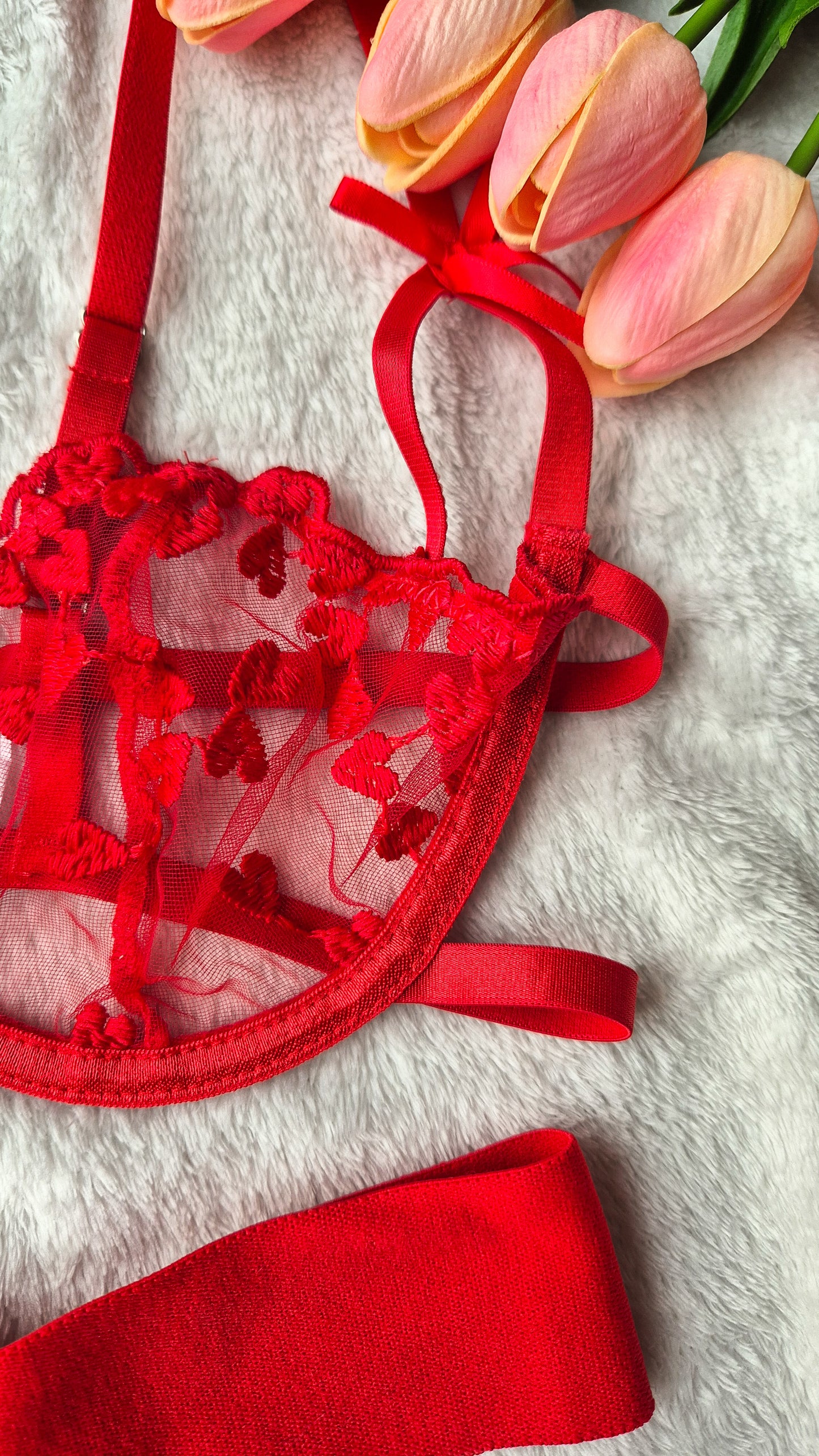 YesX YX845 Bra Set Red